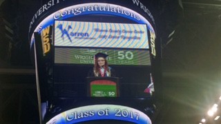 image of a graduation speech